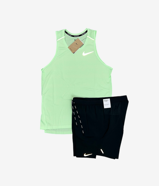 Nike Miler 1.0 vest 'vapour green' x black flex strides