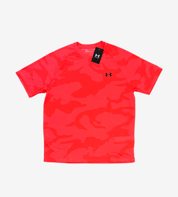 Under armour jacquard camo tee 'crimson'
