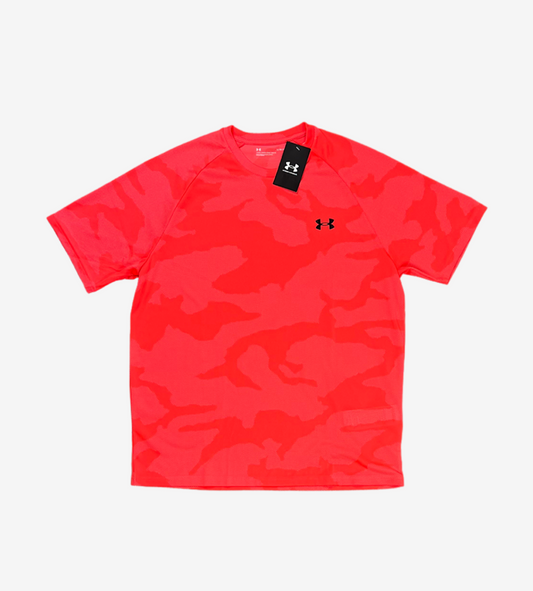 Under armour jacquard camo tee 'crimson'