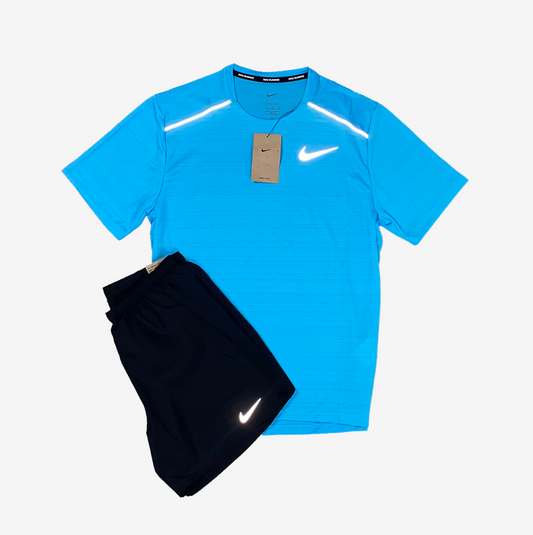 Nike miler 1.0 set 'baltic blue/black'