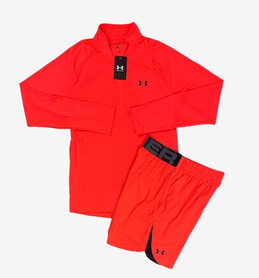 Under armour 1/4 zip set 'crimson'