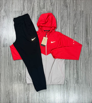 Nike Stride Tracksuit Grey/Red/Black