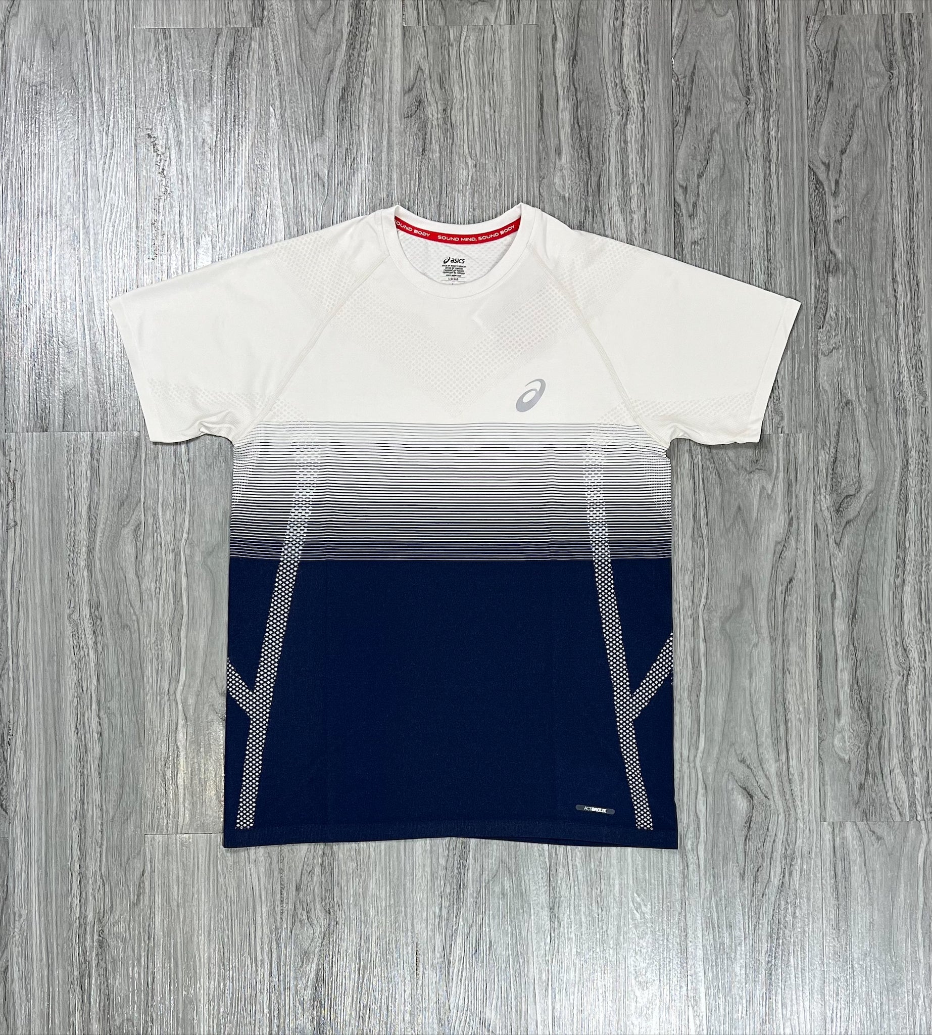 Asics Seamless T-Shirt 'White/Blue'