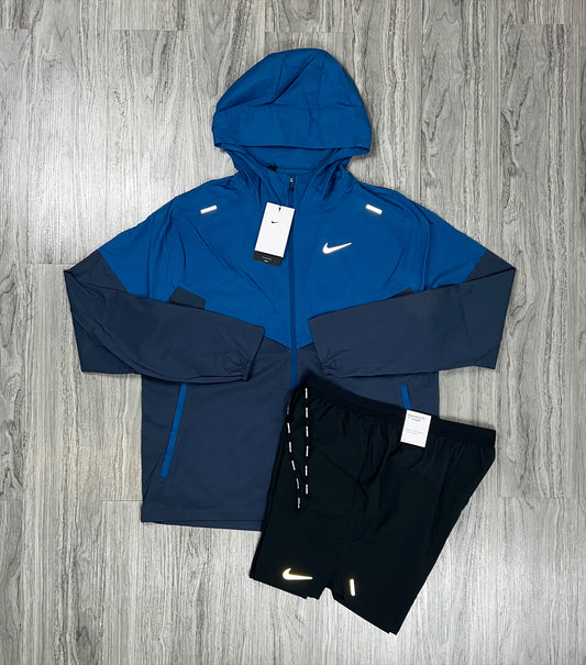 Nike uv windbreaker x shorts set 'thunder blue'