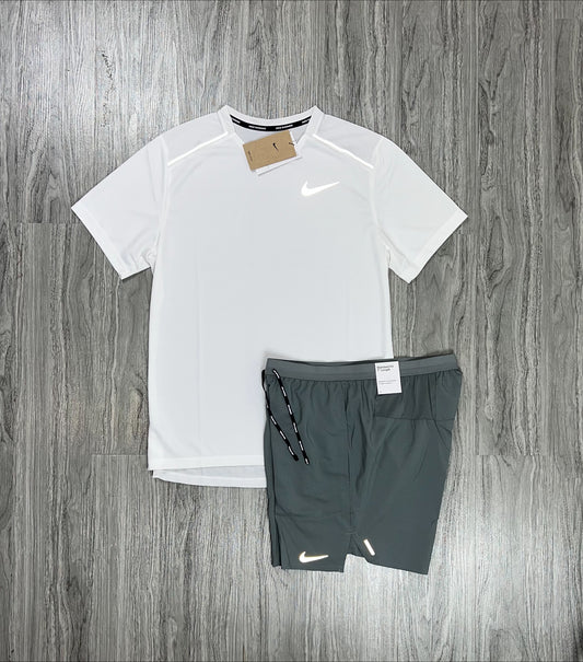 Nike miler 1.0 'ice white' x grey flex strides