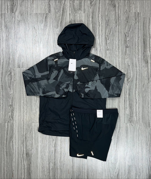 Nike uv windrunner x flex strides 'black camo'