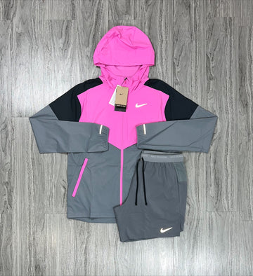 Nike UV Windrunner Short Set Playful Pink/Grey