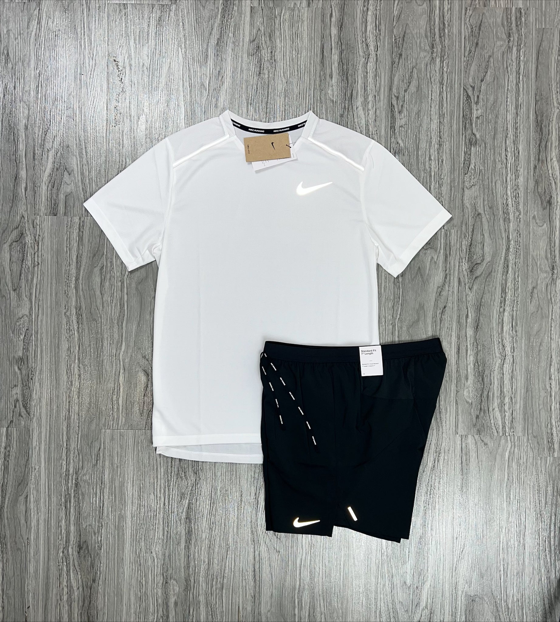 Nike Miler 1.0 'Ice White' x Black Flex Stride Shorts