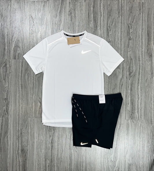 Nike Miler 1.0 'Ice White' x Black Flex Stride Shorts