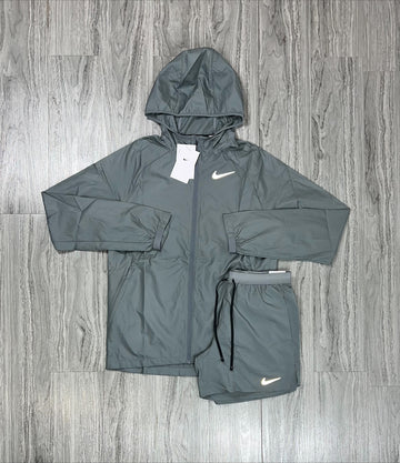 Nike Essential Jacket Short Set Grey